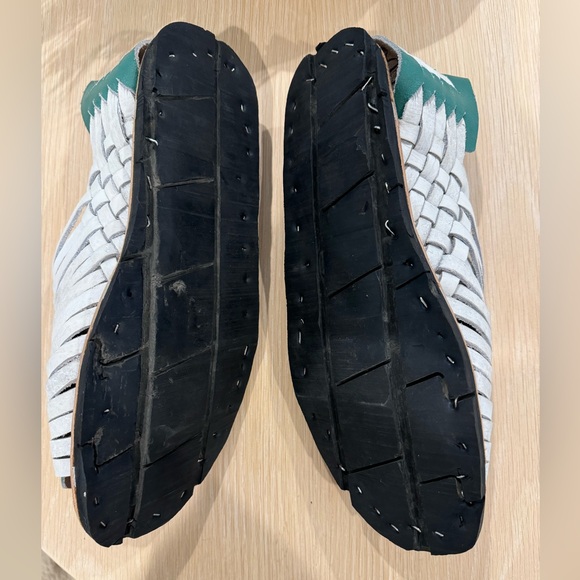 NEW Mexican Huaraches - white green and red, size 8 men’s - Picture 4 of 9